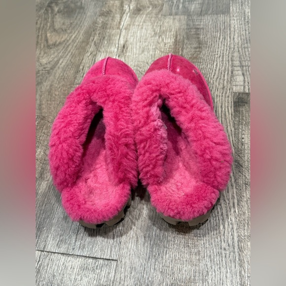 UGG Pink Shearling Slippers - Picture 3 of 6